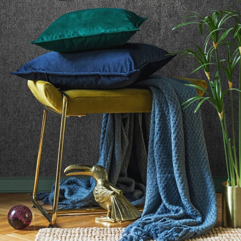 Non-woven tapet med en matt, ljus struktur antracit betonglook