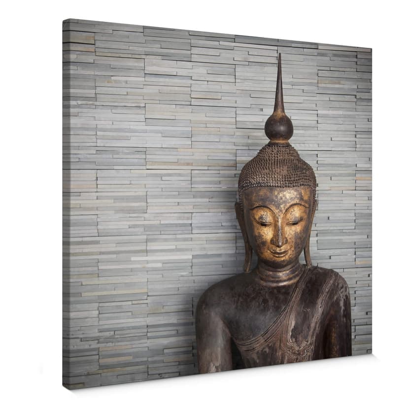 Canvastavla Thailand Buddha - fyrkantig