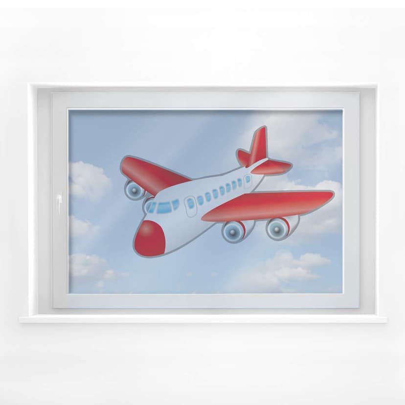 Fönsterbild flygplan