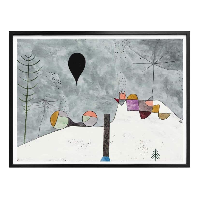 Poster Klee - Vinterbild