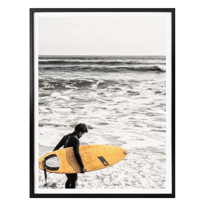 Poster - Den gula surfbrädan