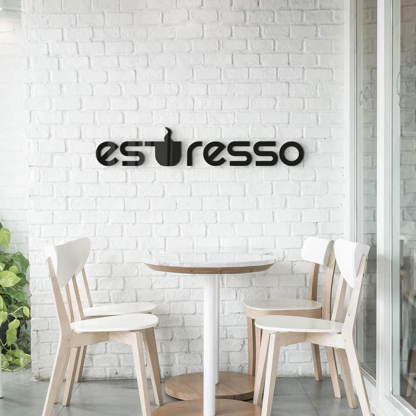 Akrylbokstäver Espresso