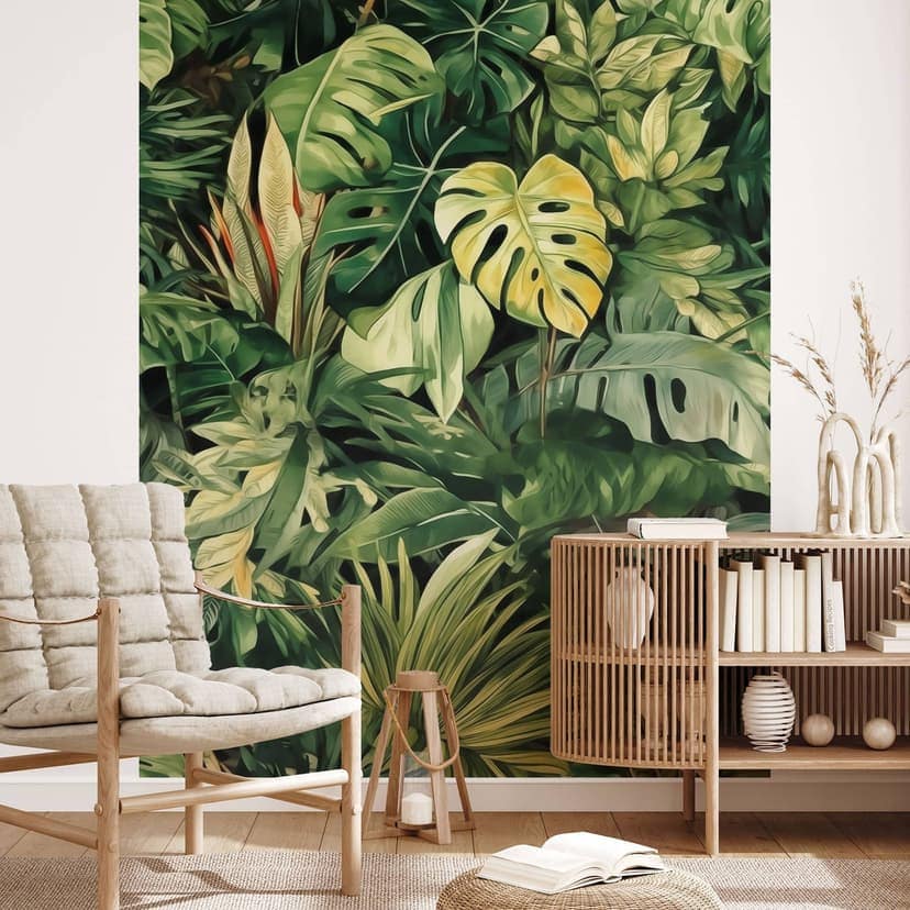 Urban Jungle - Djungelväxter - Fototapet Jaszke
