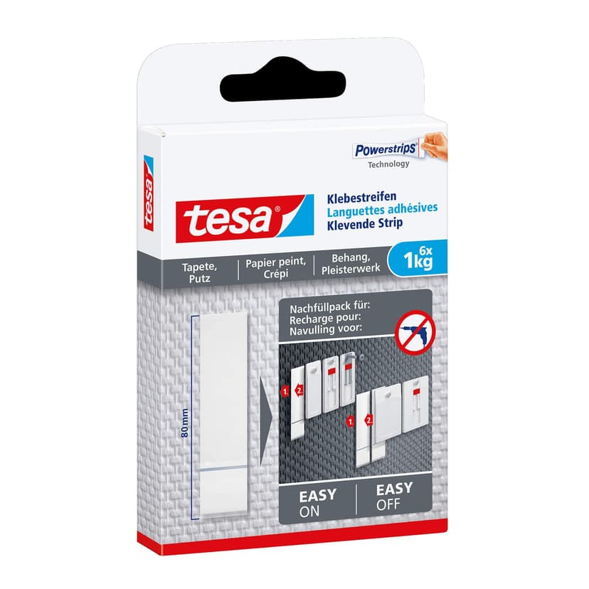 tesa® självhäftande remsor tapet & puts, 1 kg