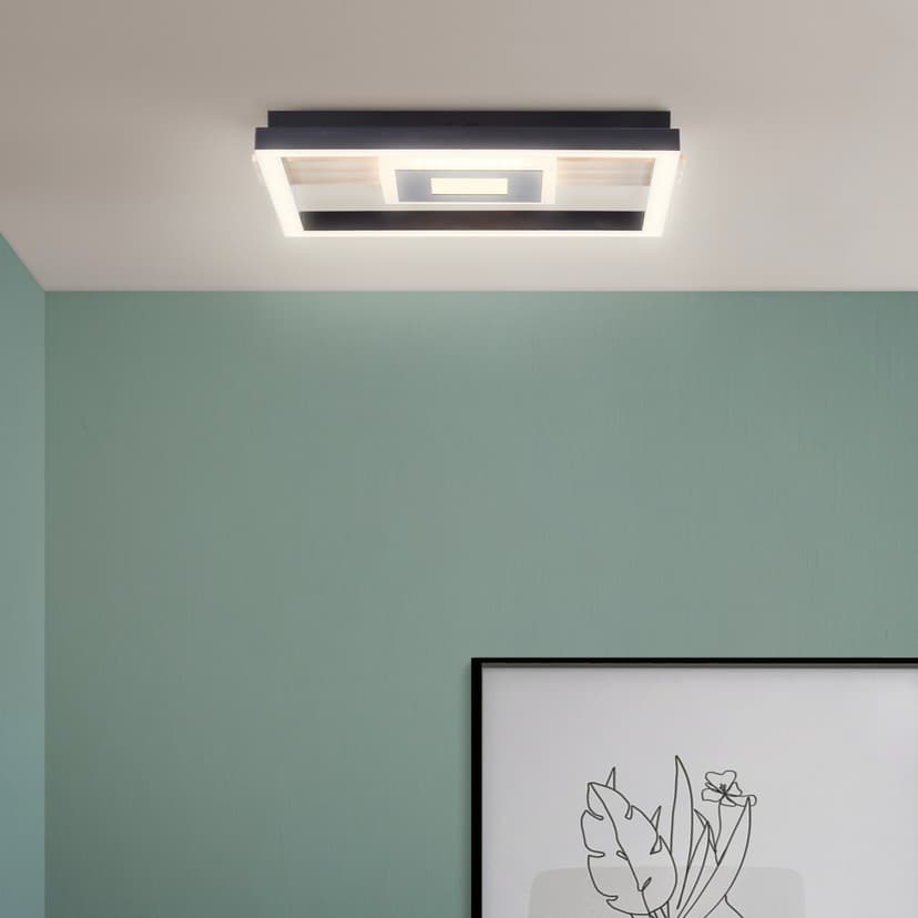 Deckenleuchte Aras Braun, 24W, 5,5 x 29,5 cm, Metall Lampe