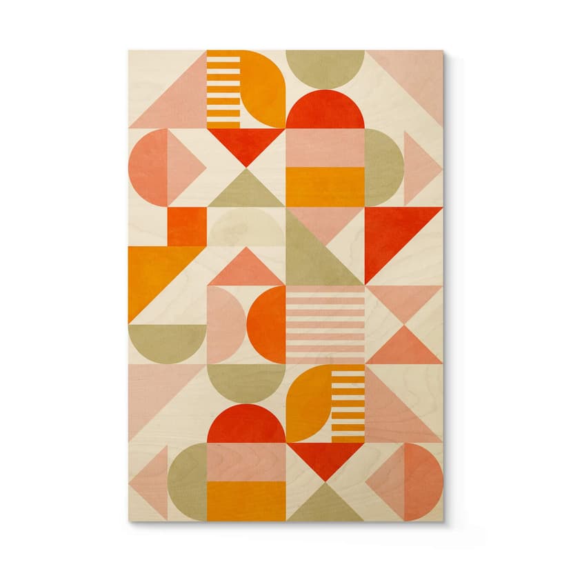 Träposter Bauhaus Fun Pastell - Bré