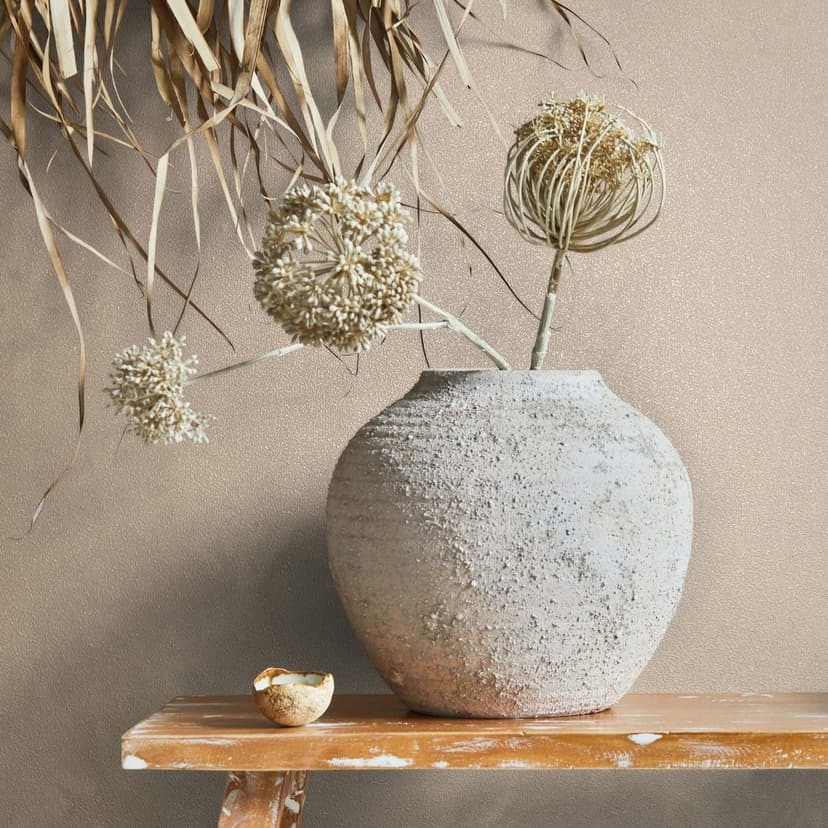 Icke-vävd tapet texturerad slät modern matt i beige