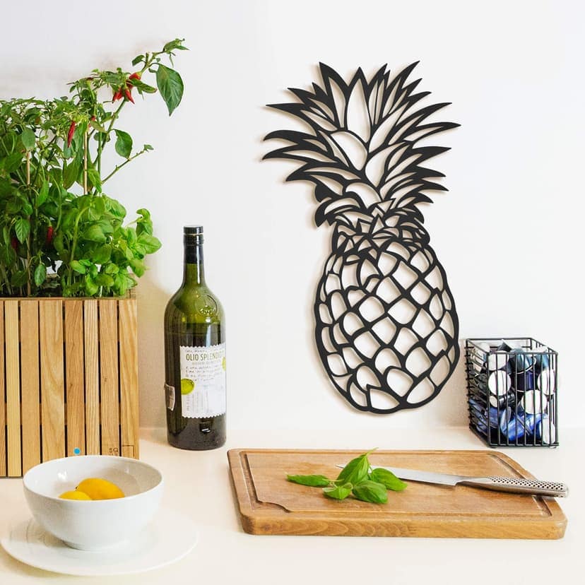 MDF - Väggdekorationer i trä med ananas