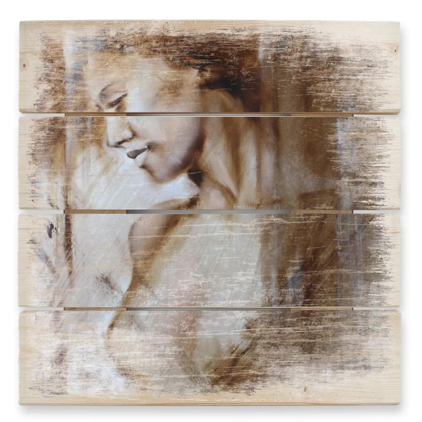 Schmucker Trätavla - Vera - 40x41,5 cm