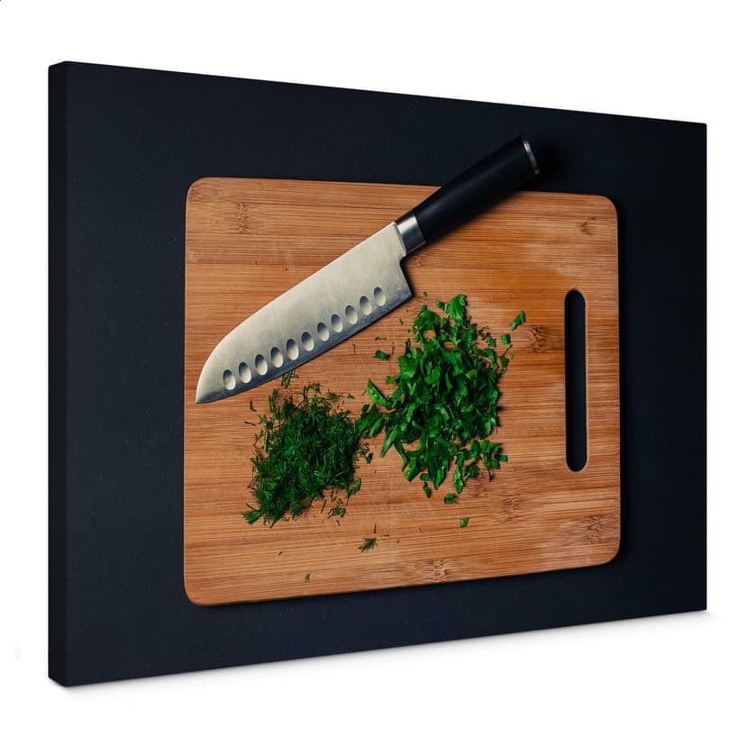 Hackade örter Canvastavla