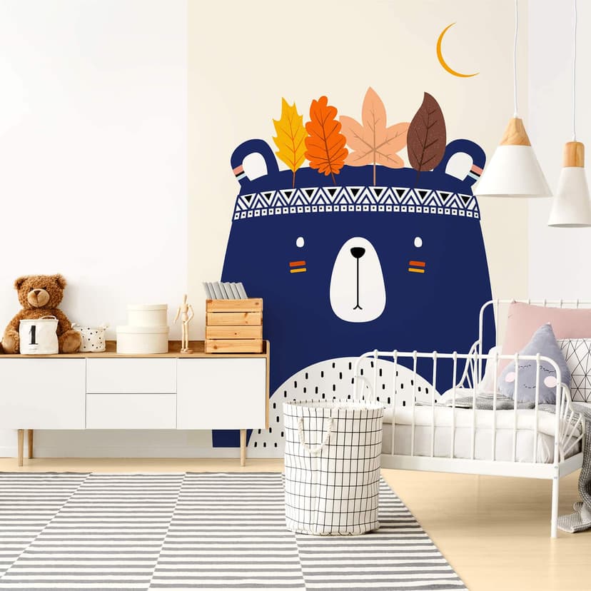 Cubistika - Fototapet med liten indian