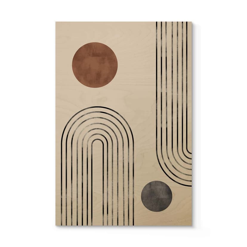 Träposter 1X Studio - Bågar och knoppar