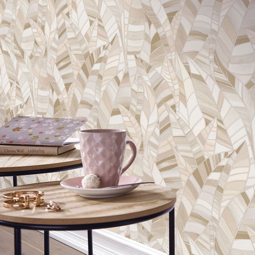 Non-woven tapet SERENADE Elle Decoration 4, beige