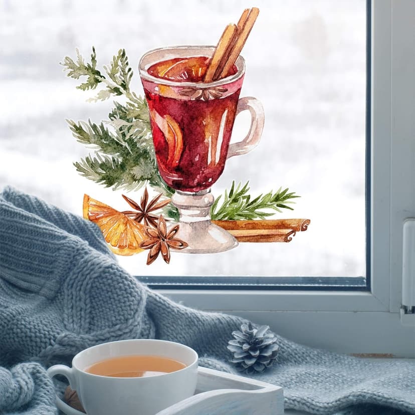 Fönsterbild Ett glas glögg