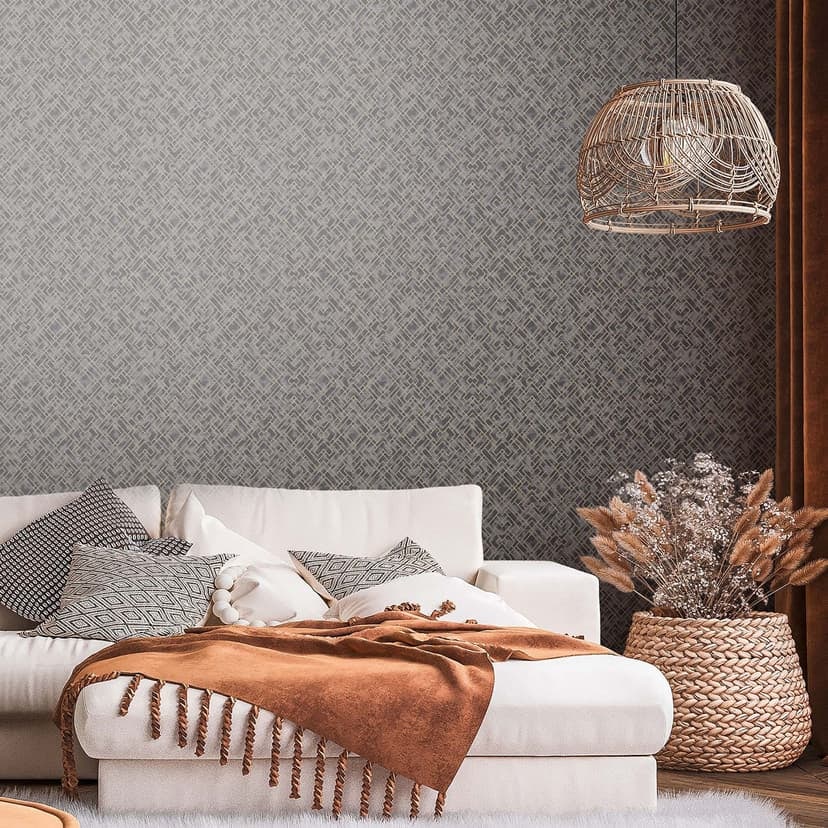 Design tapet svart guld - modern grafisk non-woven tapet glänsande mönster tapet