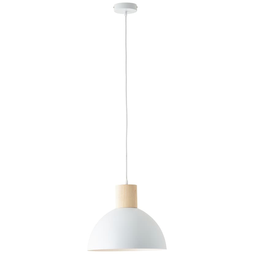 Pendelleuchte Emil 5 Beige, 60W, 120 x 34 cm, Holz Pendel-lampe