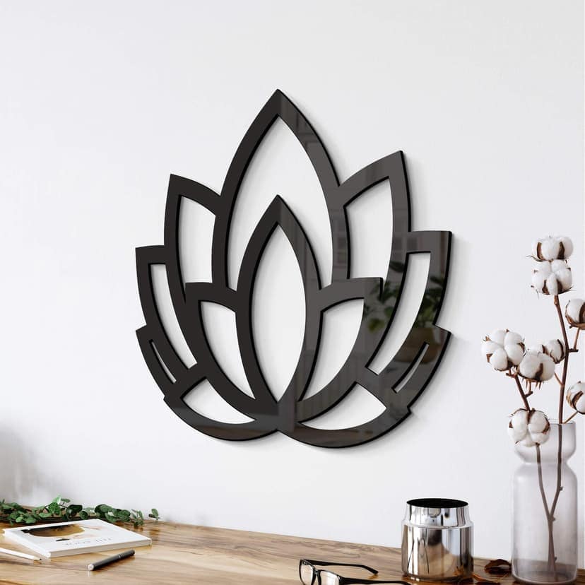 Akryl dekoration yoga lotusblomma