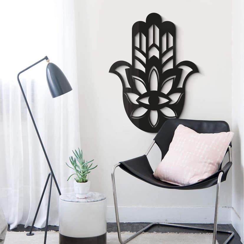 Akryl dekoration yoga hamsa hand