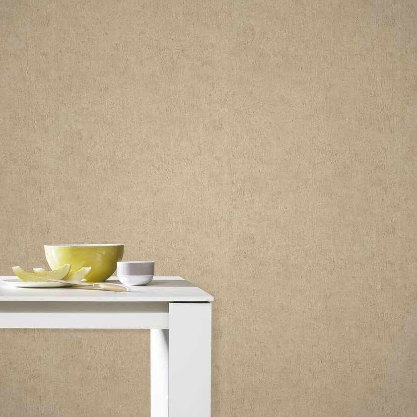Non-woven tapet betonglook enfärgade färger i beige
