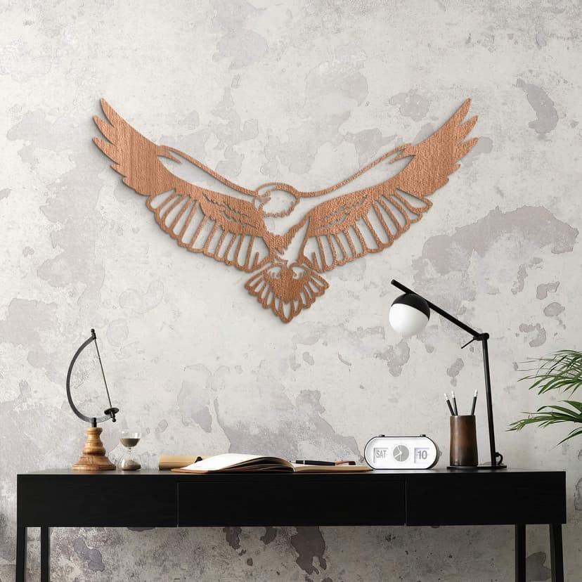 Konst i mahognyträ - Eagle
