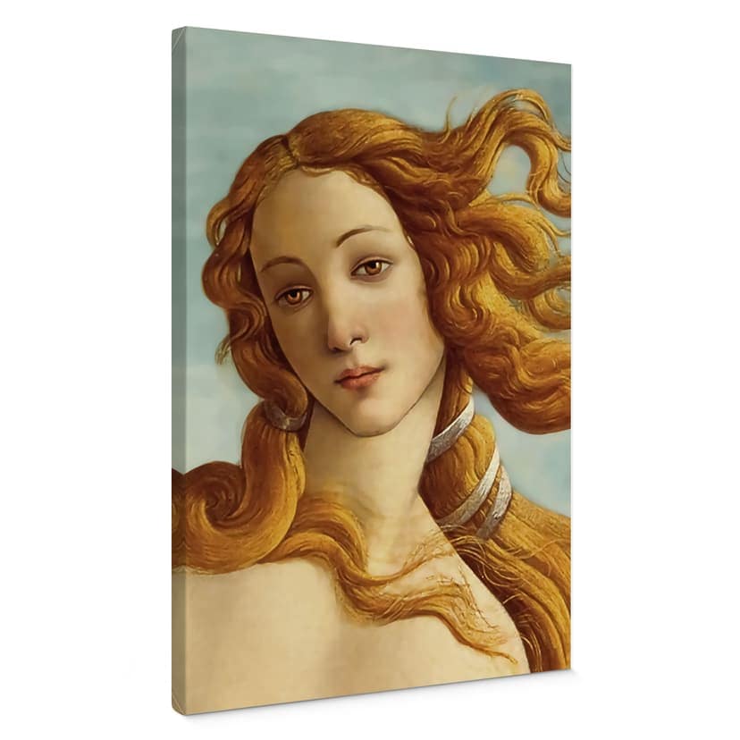 Canvastavla Porträtt av Venus - Inspirerad av Botticelli
