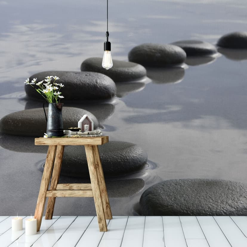 Fototapet för stenstig - 336x260 cm
