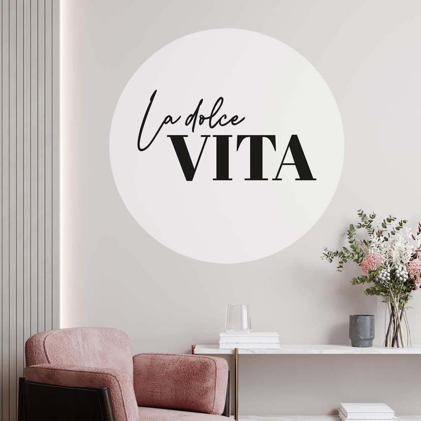 La Dolce Vita Wallsticker - Rund