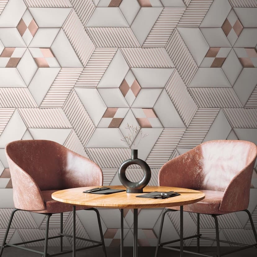 3D fototapet väggmålning vit modern design non-woven tapet för vardagsrum, sovrum