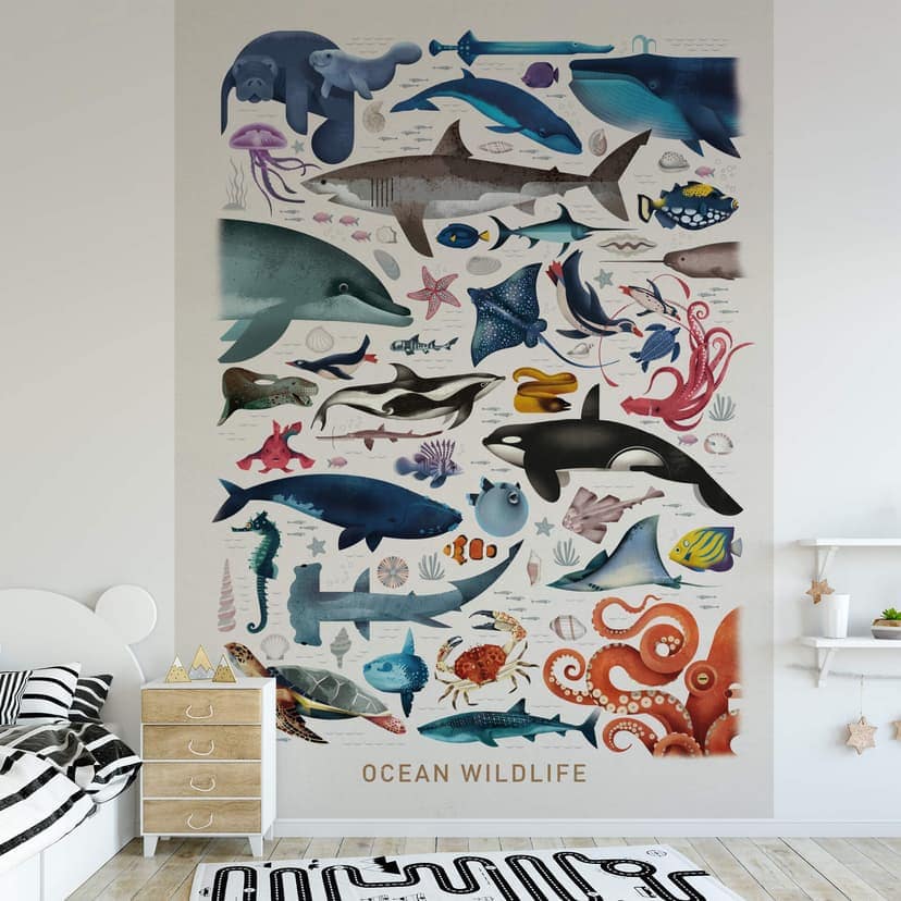 Brun - Fototapet Ocean Wildlife