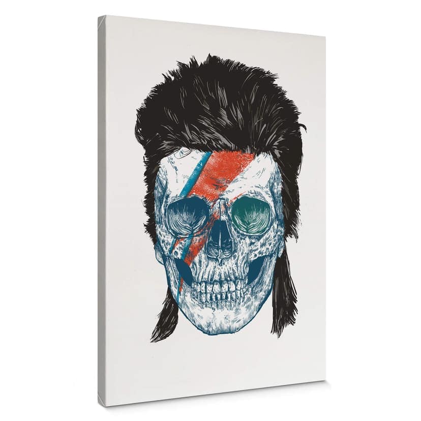 Canvastavla Solti - Bowies skalle