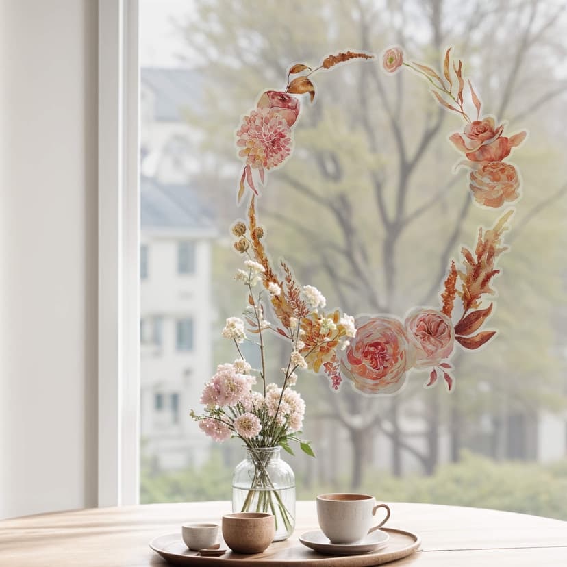 Fönsterbild blomma dröm i pastell