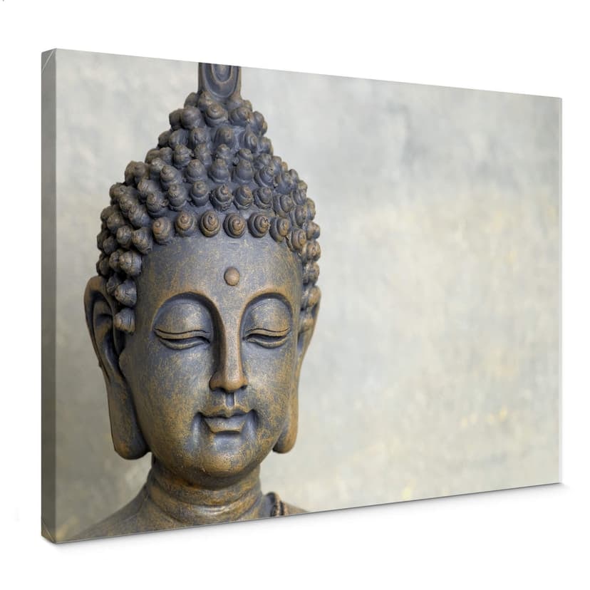 Canvastavla Buddha ansikte