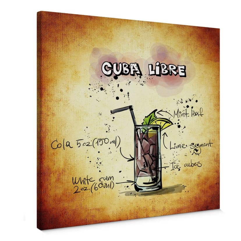 Canvastavla Cuba Libre - Recept