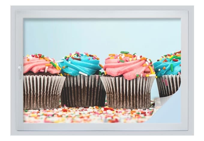 Privacy film Party Cupcakes