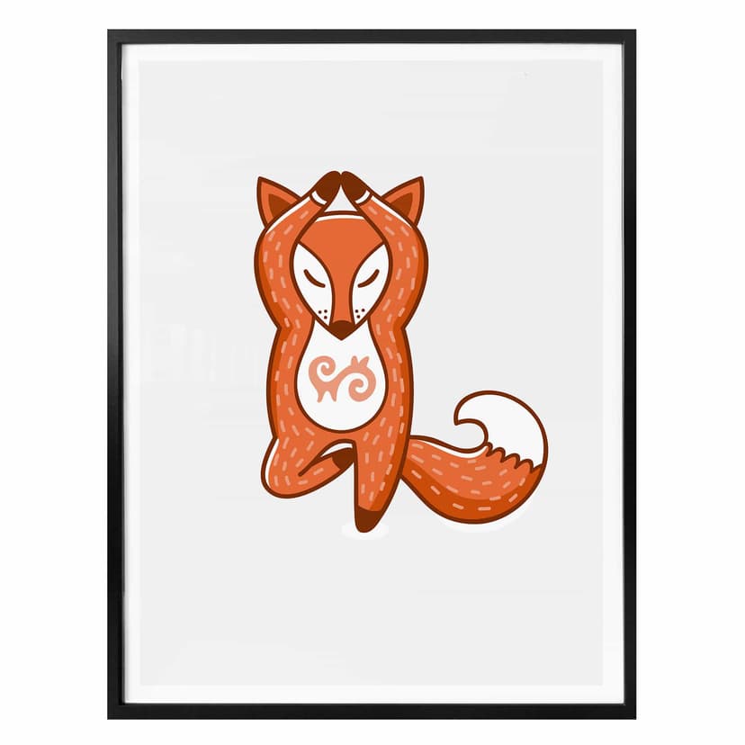 Poster - Yoga fox 04
