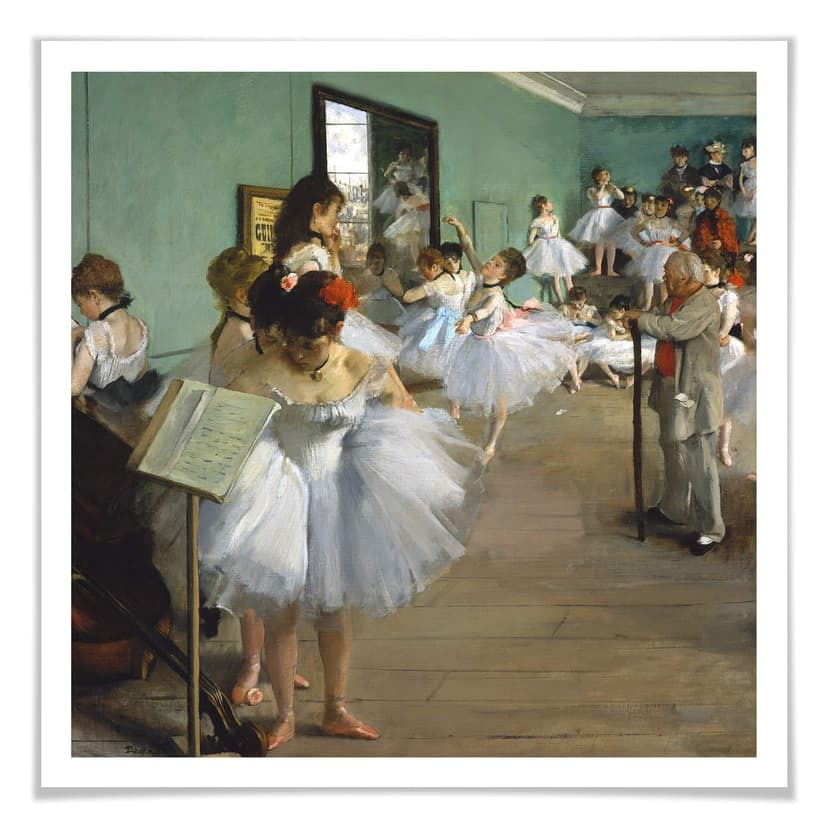 Poster Degas - Dansklassen