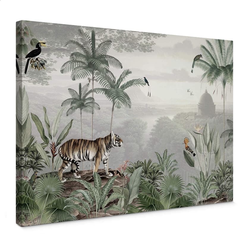Canvastavla Sir Edward - Tiger i tropikerna