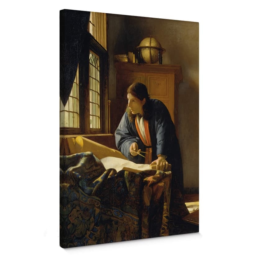Canvastavla Vermeer - The Geographer