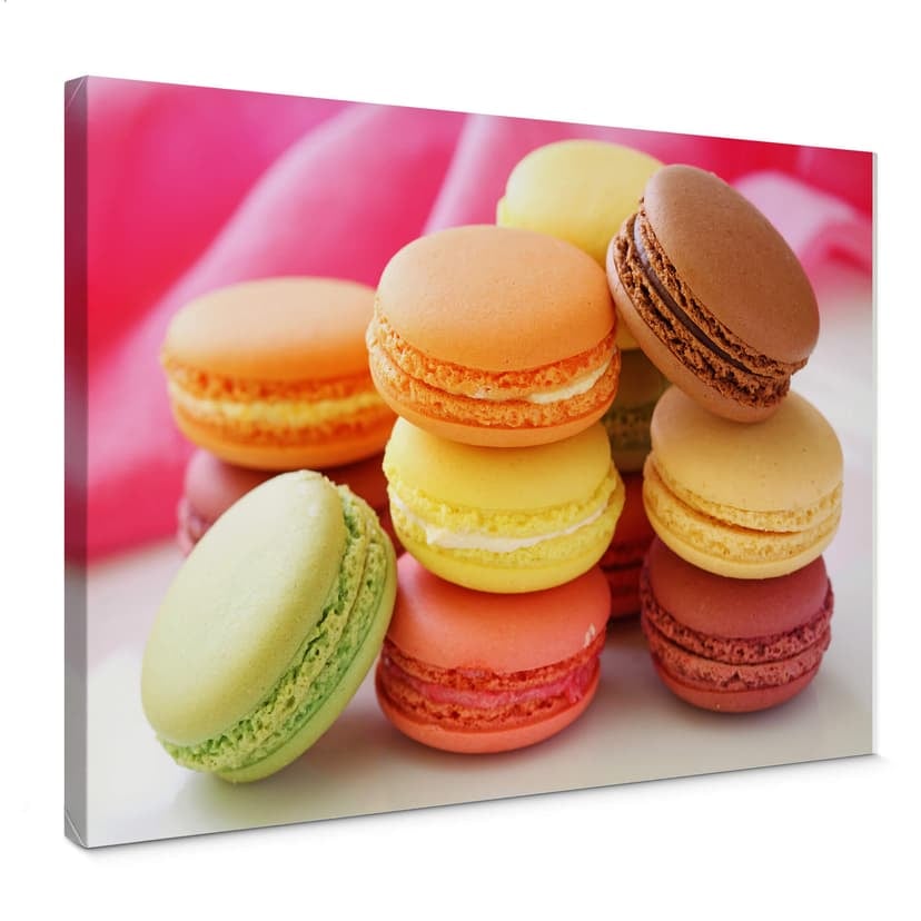 Canvastavla Sweet Macarons