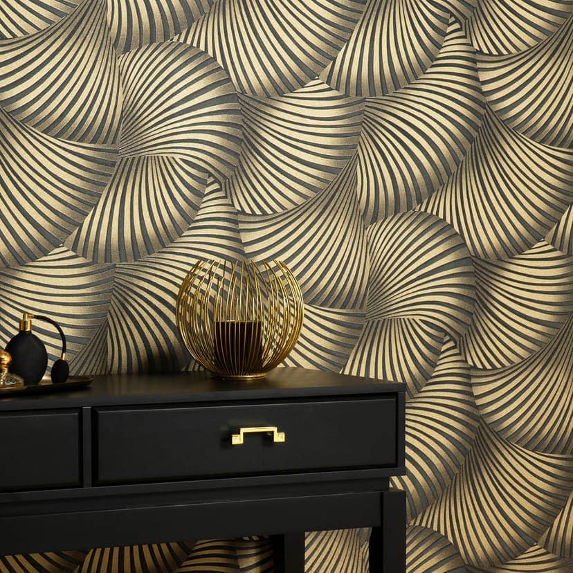 Guido Maria Kretschmer grafisk tapet Twill Fashion for Walls 5 svart