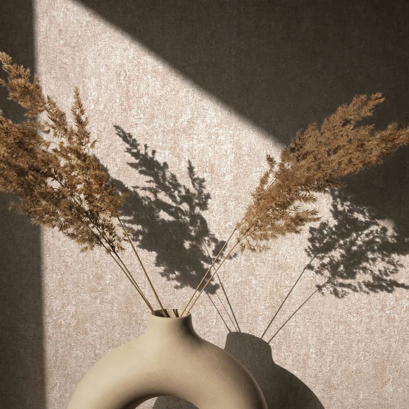 Non-woven tapet med en matt, ljus struktur beige betonglook