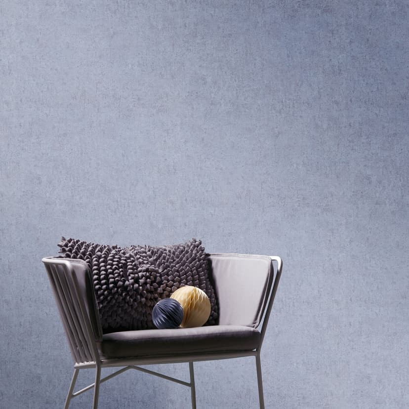 Non-woven tapet betong look enfärgade färger i blått