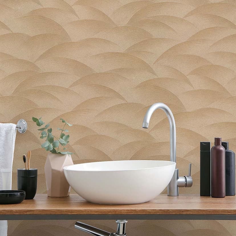 Korrugerad tapet, Fashion for Walls 4 mönstrad tapet av Guido Maria Kretschmer guld
