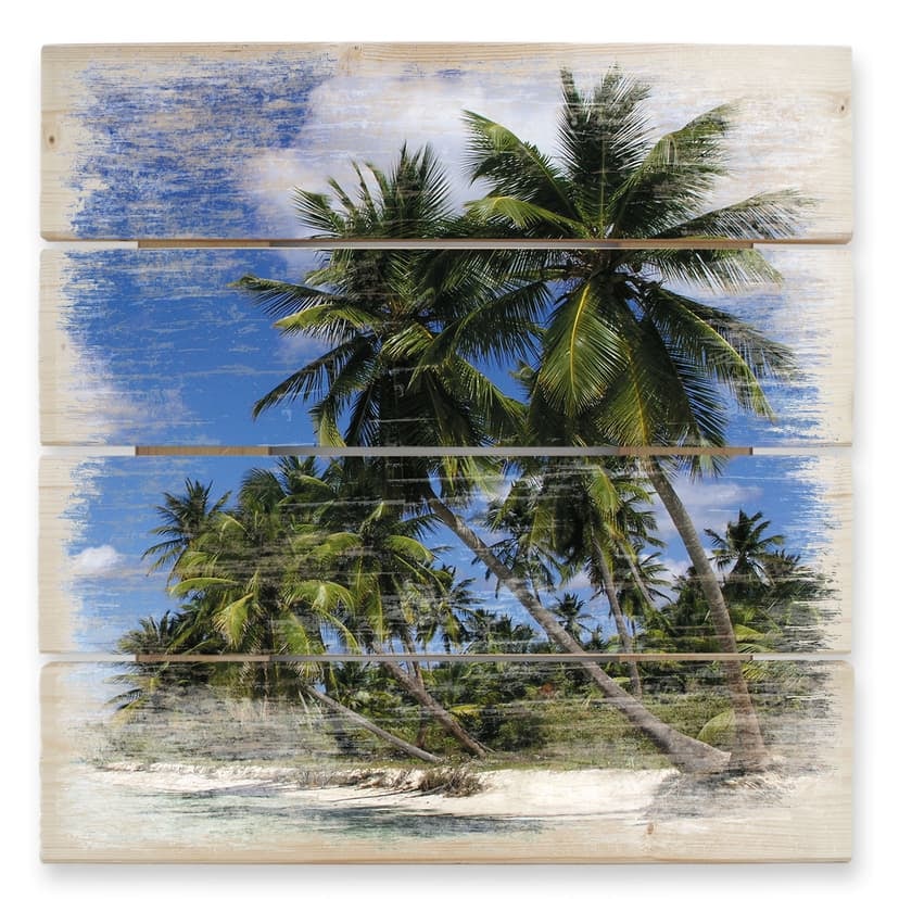 Carribean Flair Trätavla - 40x41,5 cm