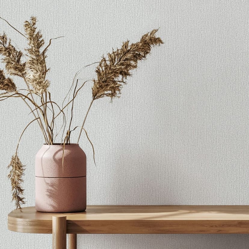 Non-woven tapet i grå, beige strukturerad slät Modern