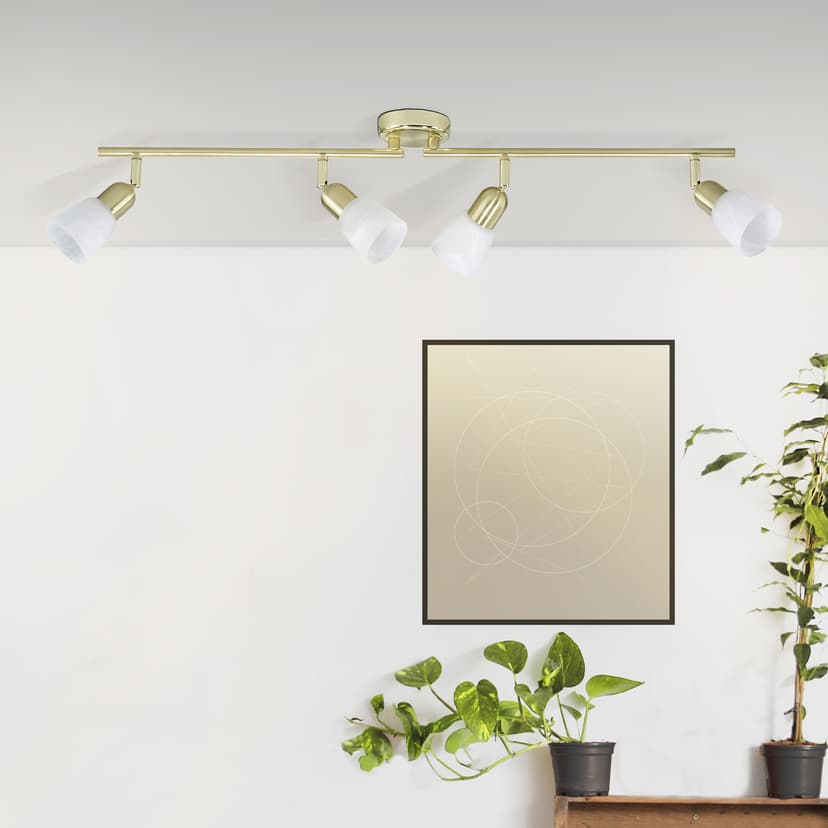 Deckenleuchte Noemi 1 Gold, 40W, 13 x 70 cm, Metall Strahler