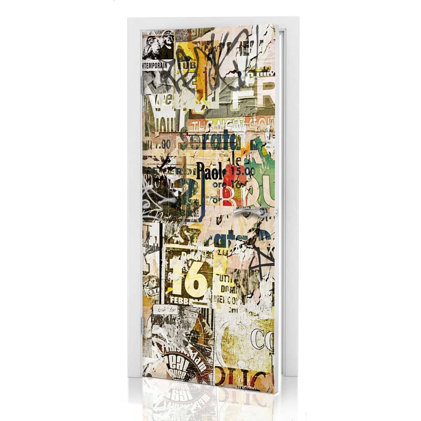 Dörrdesign Avriven poster 91x200 cm