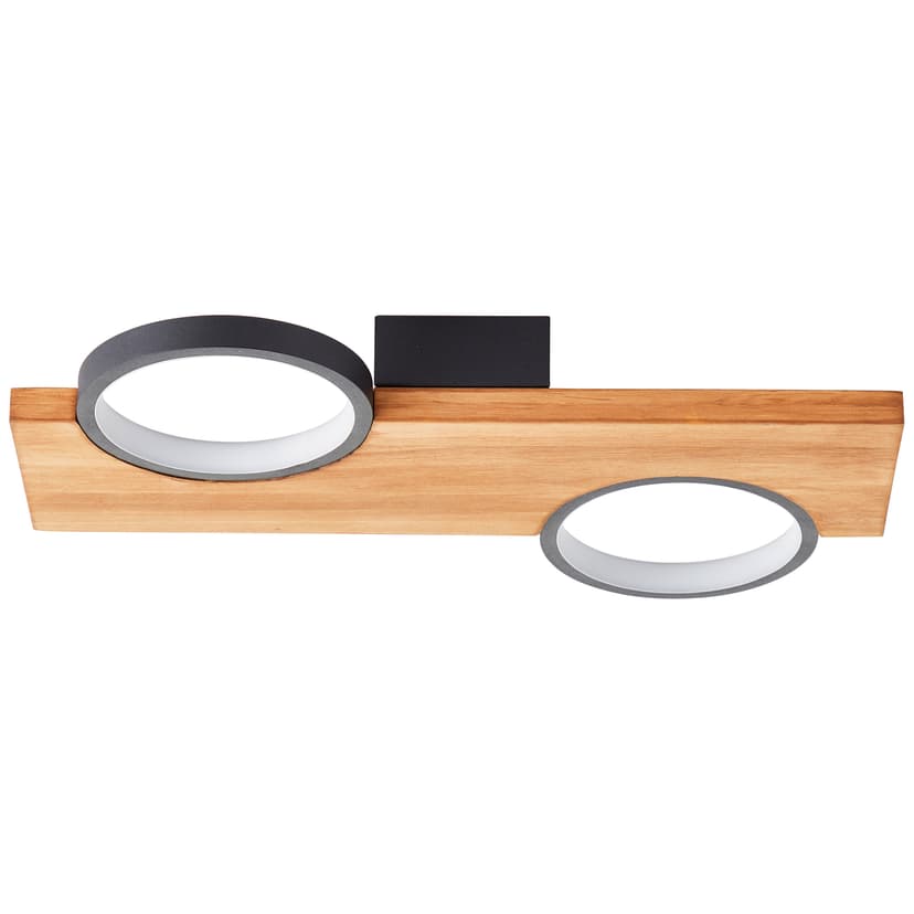 Deckenleuchte Elena 1 Braun, 14W, 5,2 x 40 cm, Holz Led-deckenleuchte