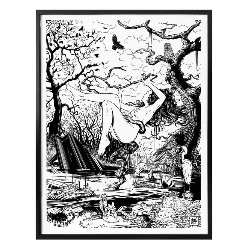Poster Drawstore - Träskland