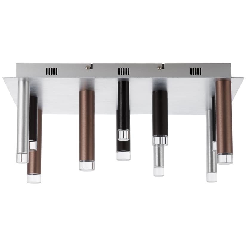 Deckenleuchte Eddy 7 Braun, 48W, 21 x 50 cm, Metall Deckenlampe
